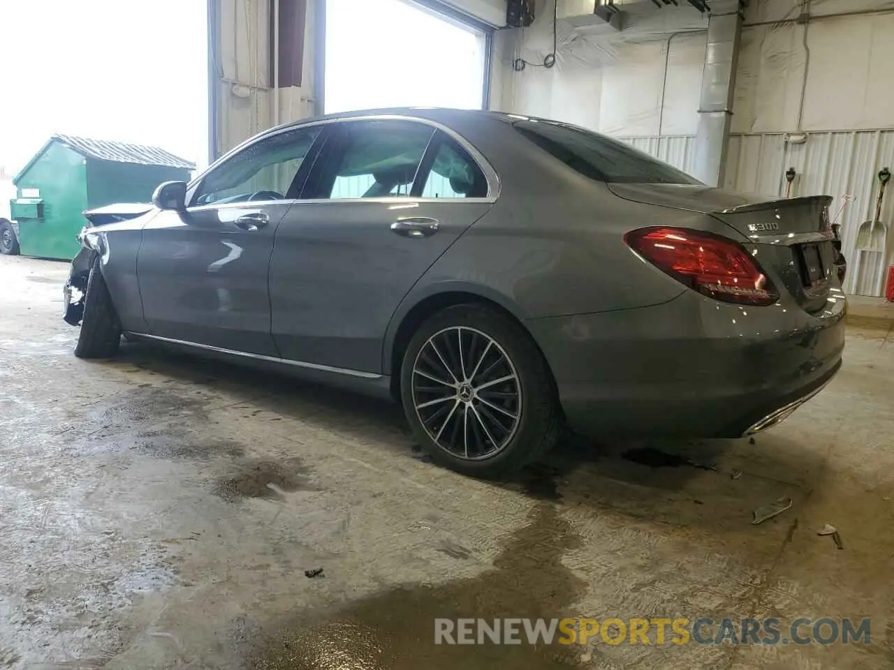 2 Photograph of a damaged car W1KWF8EB8MR605571 MERCEDES-BENZ C-CLASS 2021