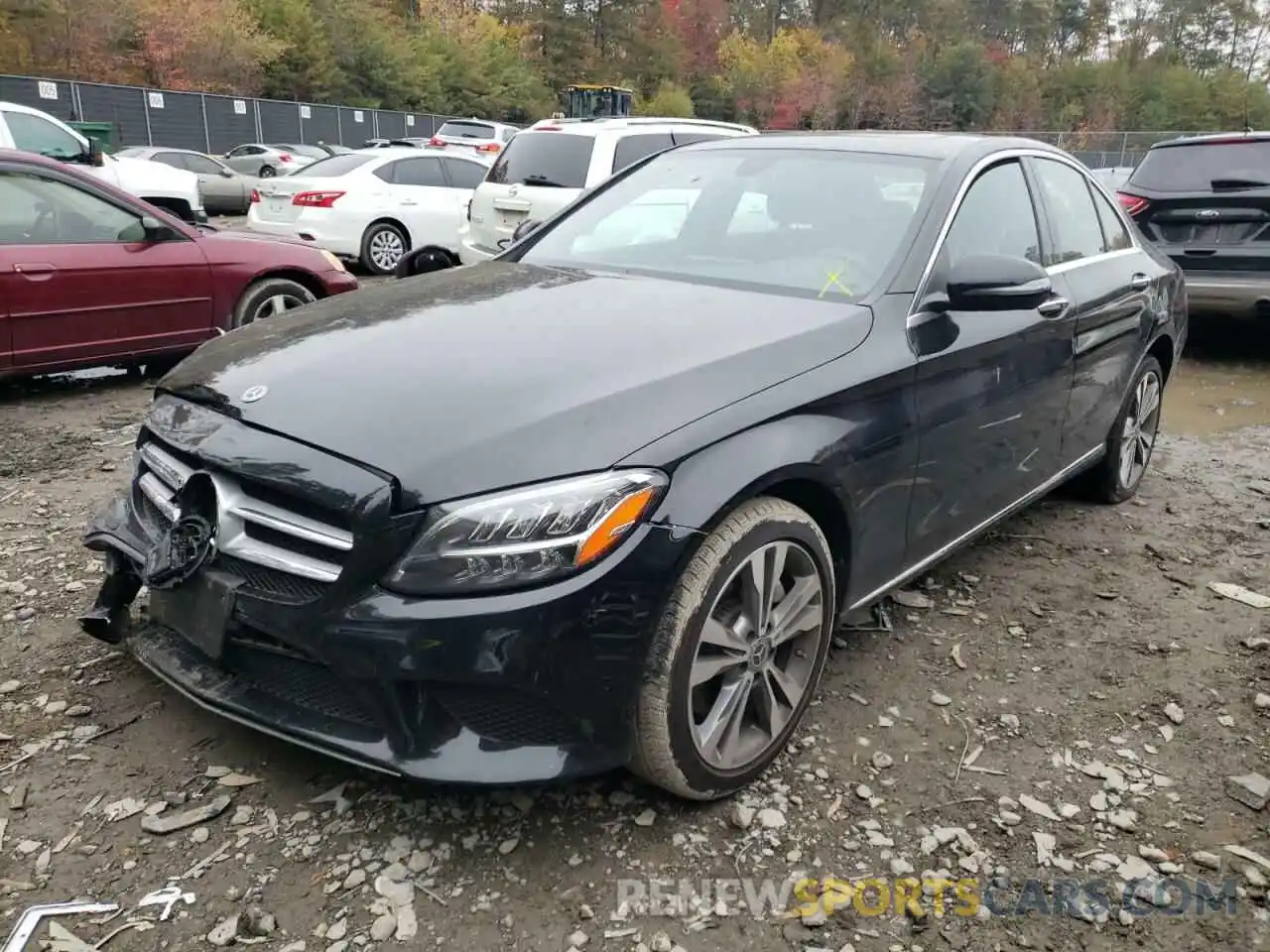 2 Photograph of a damaged car W1KWF8EB8MR638389 MERCEDES-BENZ C-CLASS 2021