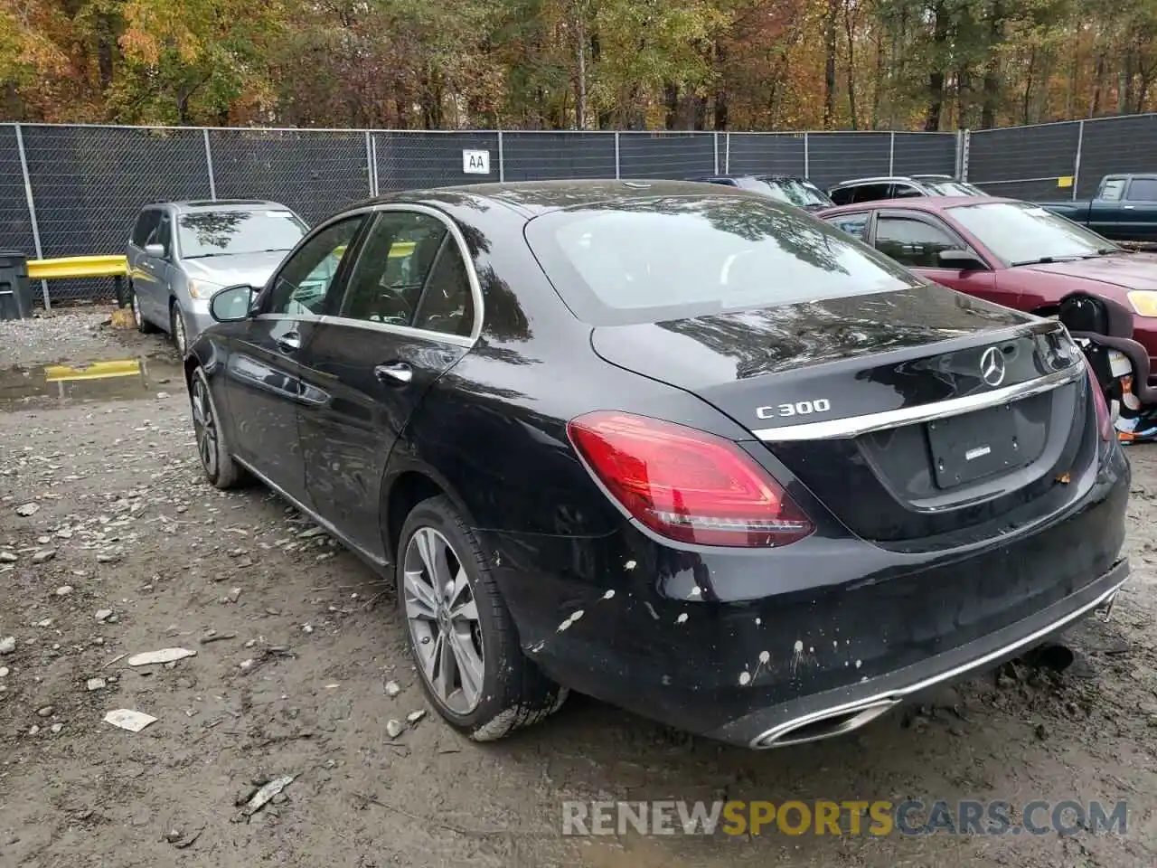 3 Photograph of a damaged car W1KWF8EB8MR638389 MERCEDES-BENZ C-CLASS 2021