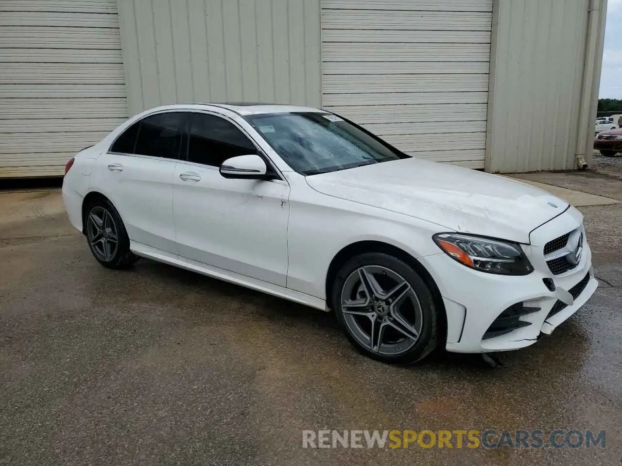 4 Photograph of a damaged car W1KWF8EB9MR616238 MERCEDES-BENZ C-CLASS 2021