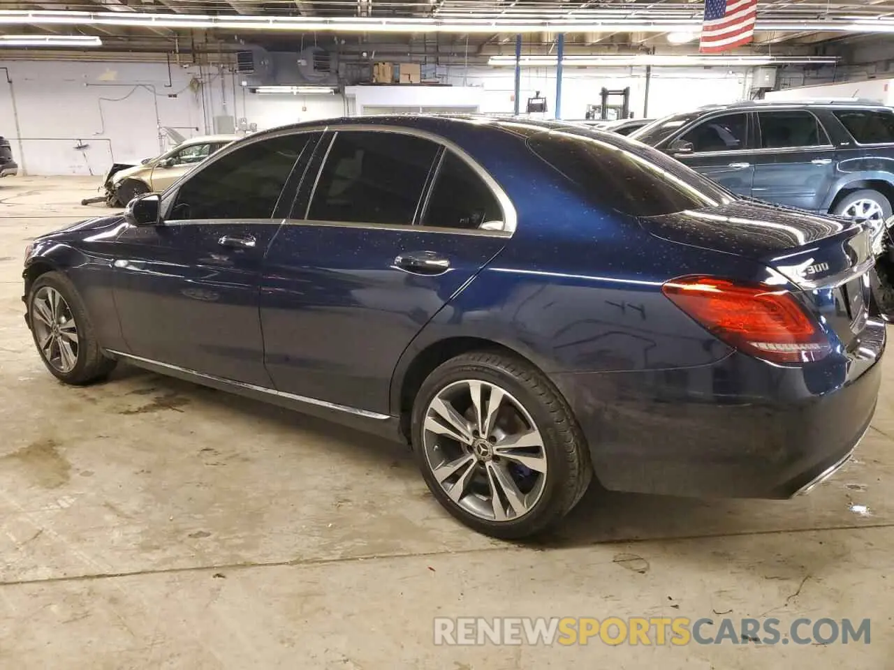 2 Photograph of a damaged car W1KWF8EB9MR642810 MERCEDES-BENZ C-CLASS 2021