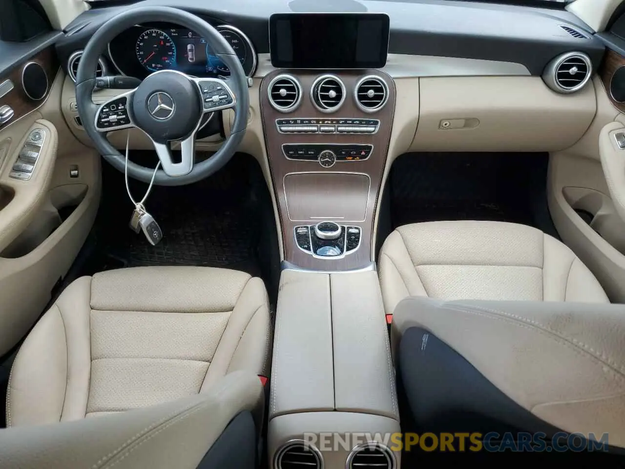 8 Photograph of a damaged car W1KWF8EBXMR610481 MERCEDES-BENZ C-CLASS 2021
