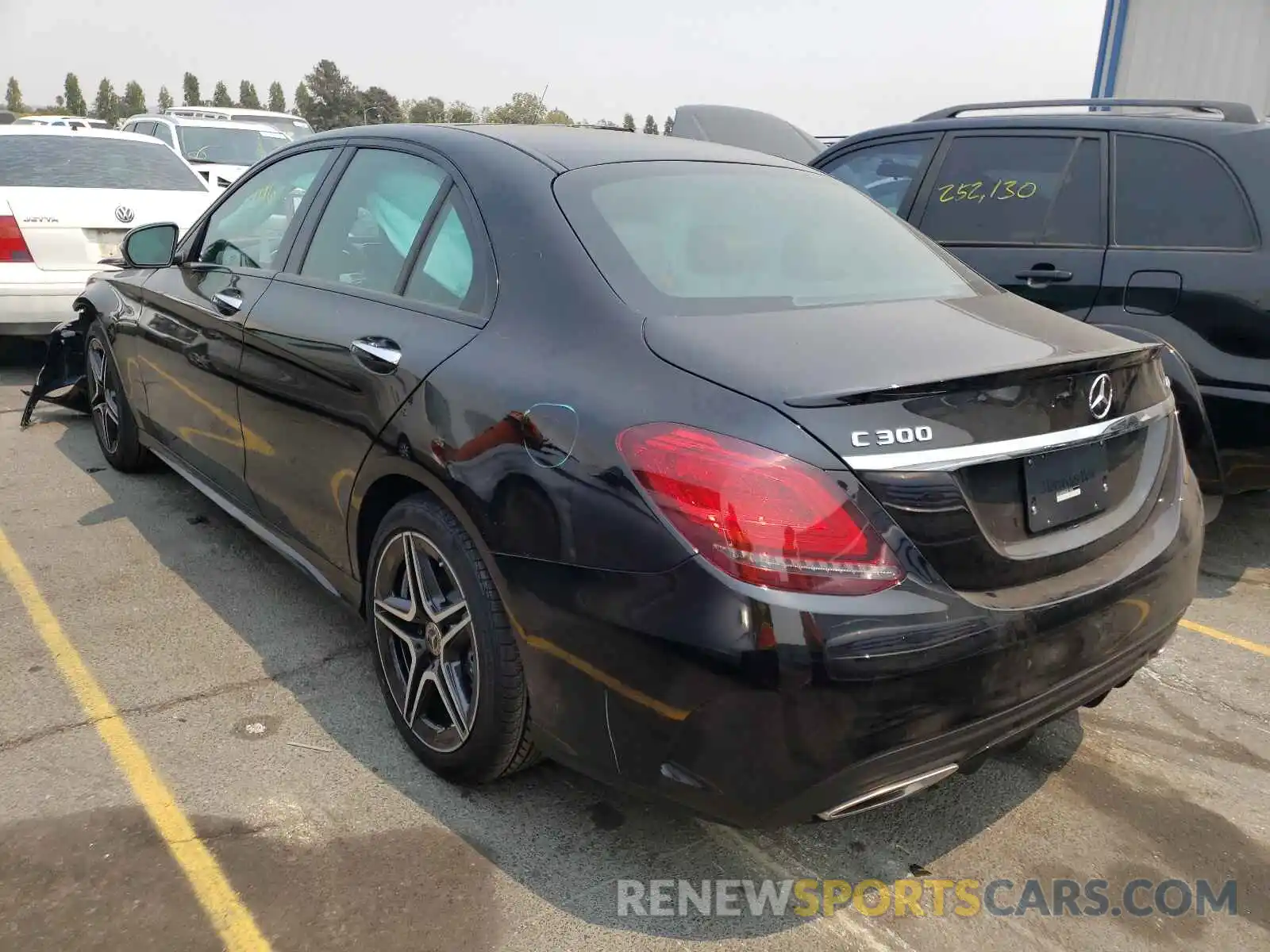 3 Photograph of a damaged car W1KWF8EBXMR611825 MERCEDES-BENZ C-CLASS 2021