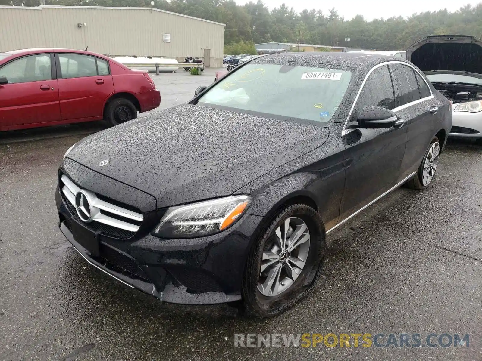 2 Photograph of a damaged car W1KWF8EBXMR616877 MERCEDES-BENZ C-CLASS 2021