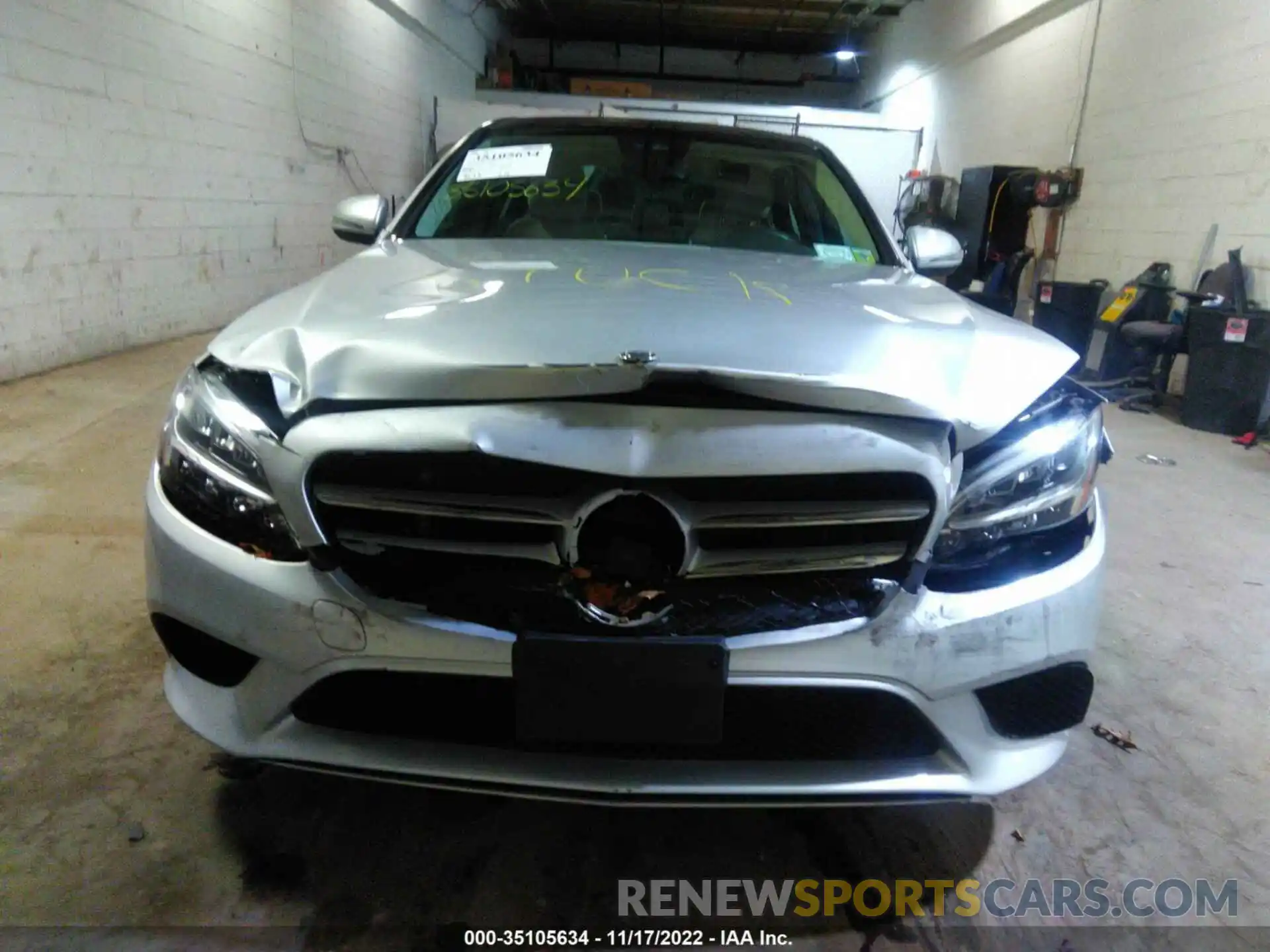 6 Photograph of a damaged car W1KWF8EBXMR622386 MERCEDES-BENZ C-CLASS 2021