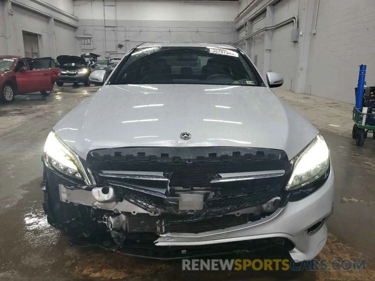 5 Photograph of a damaged car W1KWF8EBXMR636515 MERCEDES-BENZ C-CLASS 2021