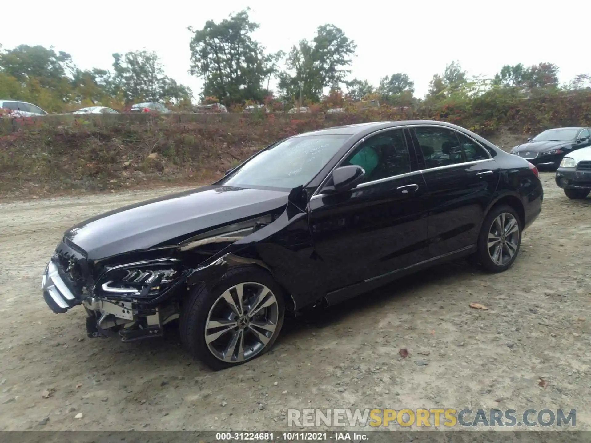 2 Photograph of a damaged car W1KWF8EBXMR637454 MERCEDES-BENZ C-CLASS 2021