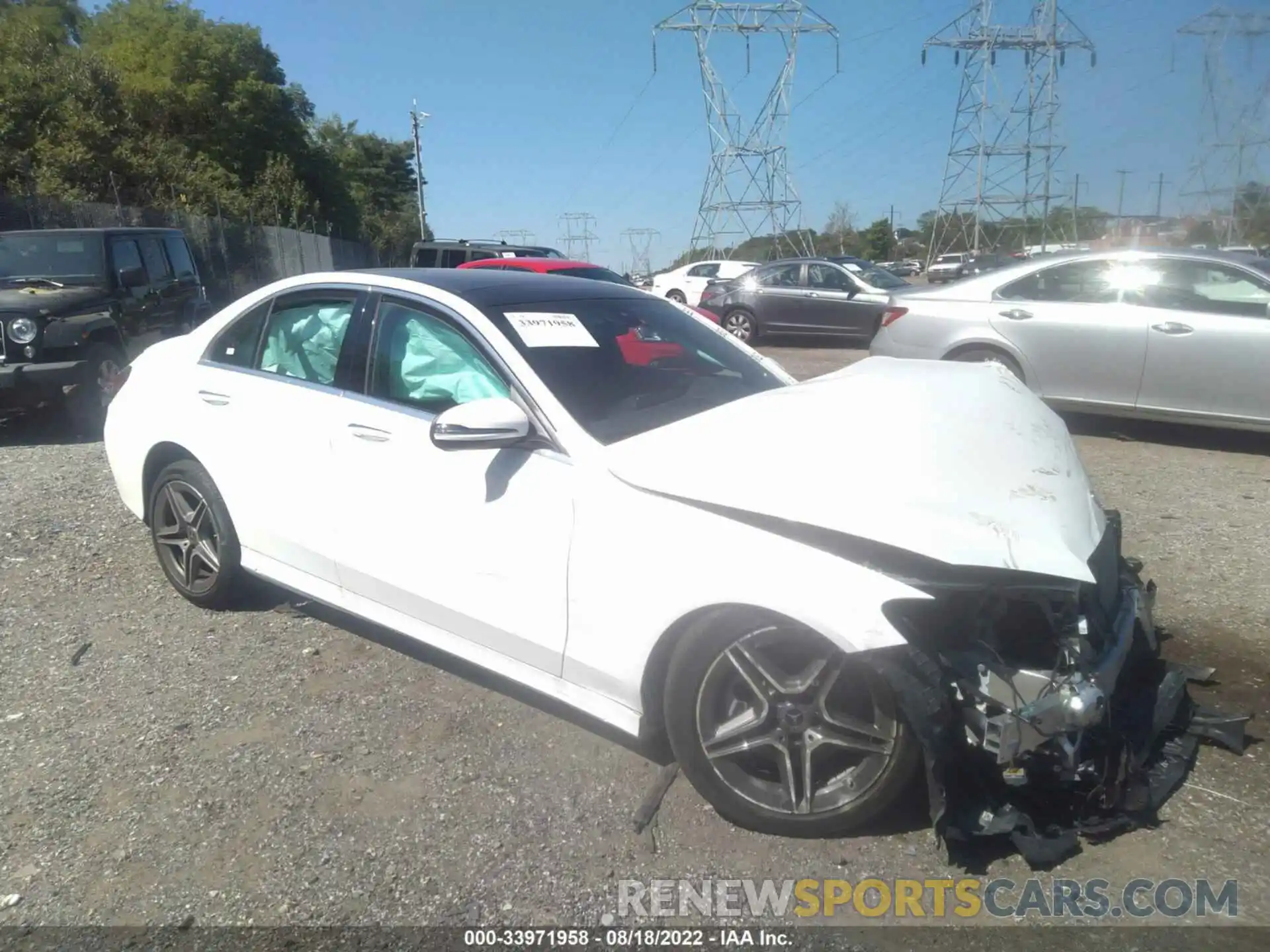 1 Photograph of a damaged car W1KWF8EBXMR650575 MERCEDES-BENZ C-CLASS 2021