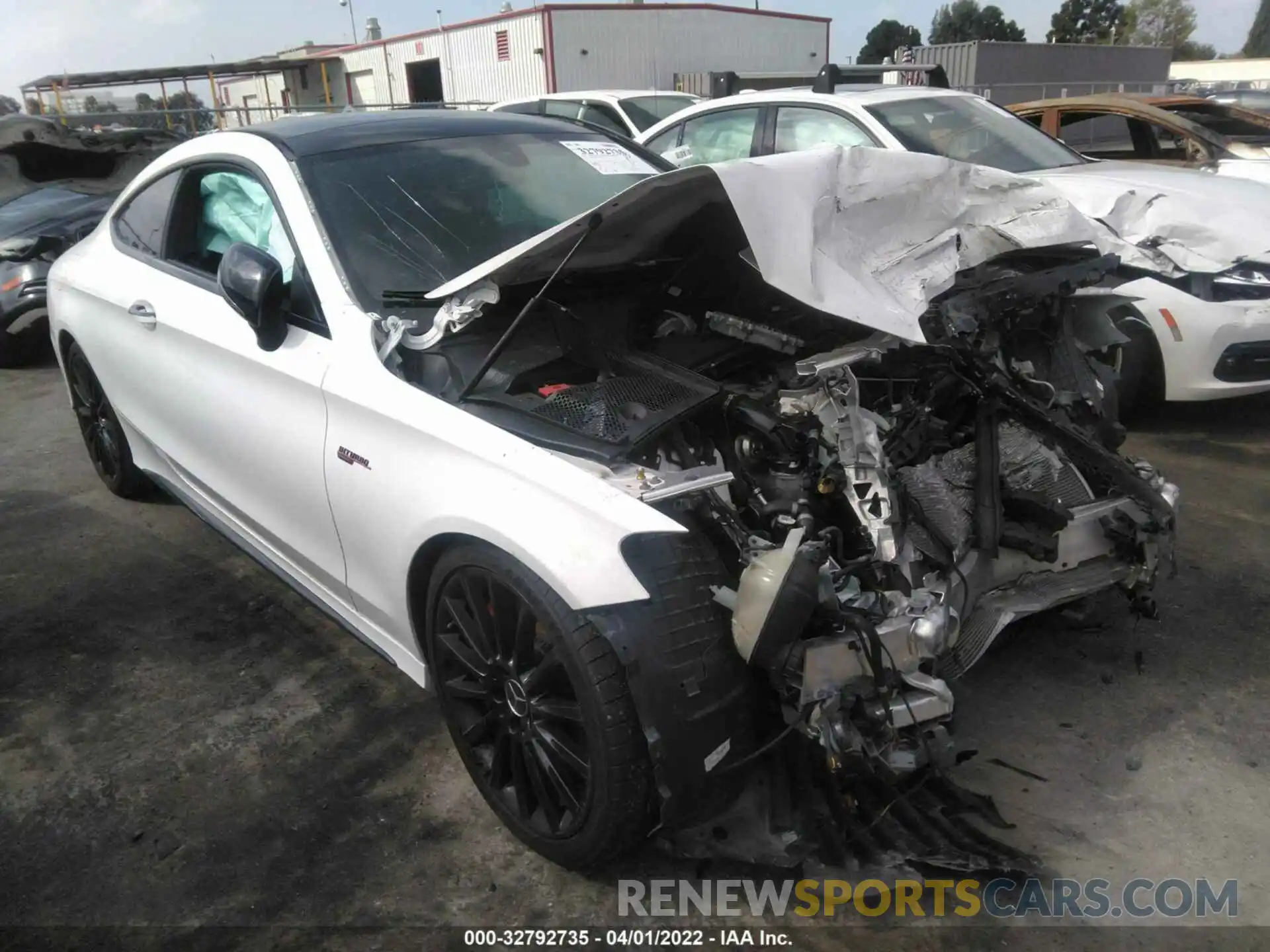 1 Photograph of a damaged car W1KWJ6EB5MG064834 MERCEDES-BENZ C-CLASS 2021