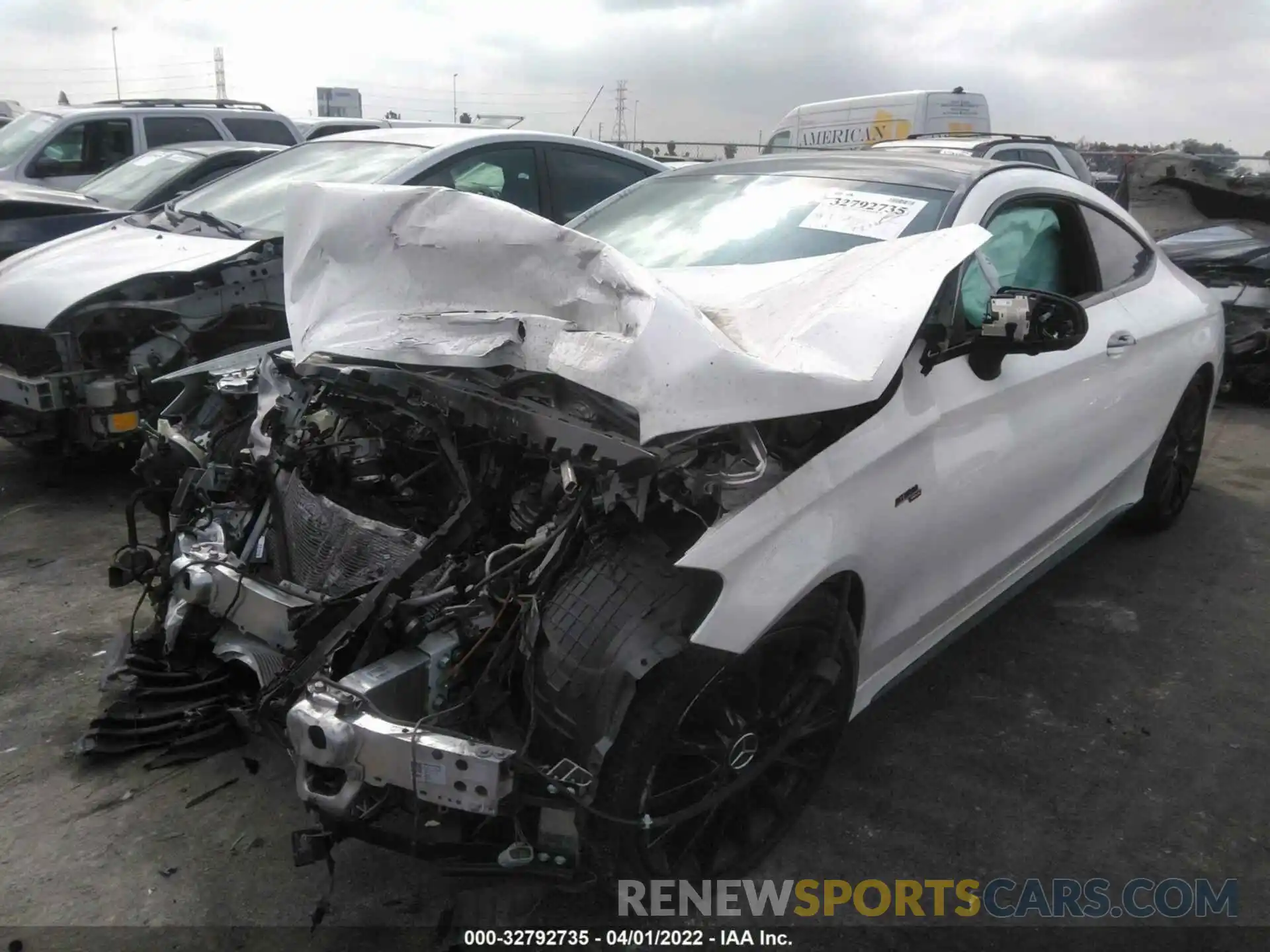 2 Photograph of a damaged car W1KWJ6EB5MG064834 MERCEDES-BENZ C-CLASS 2021