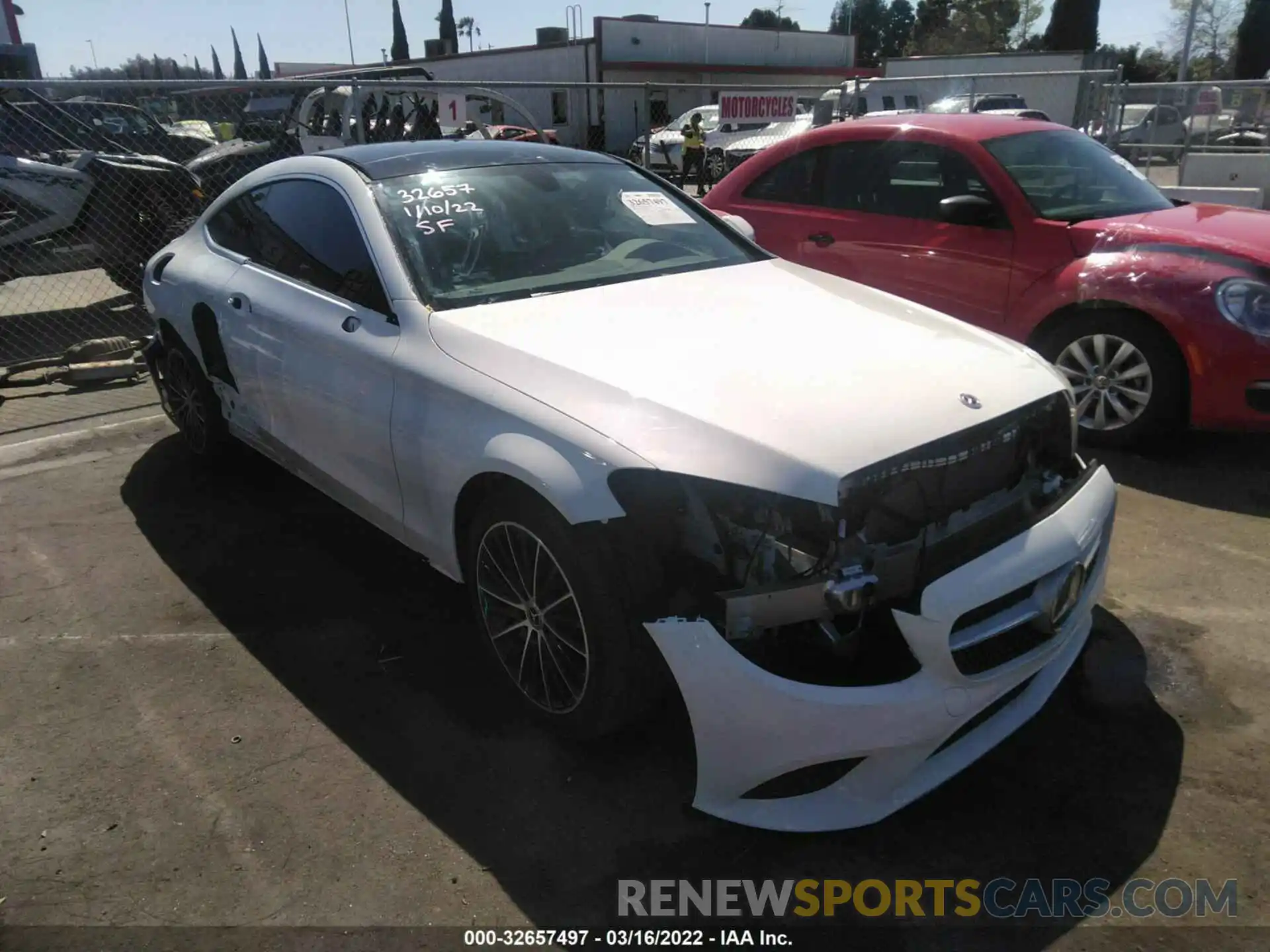 1 Photograph of a damaged car W1KWJ8DB4MG098812 MERCEDES-BENZ C-CLASS 2021