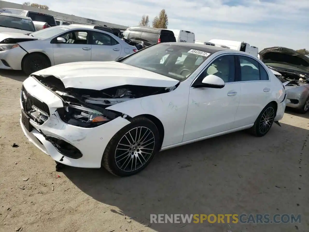 1 Photograph of a damaged car W1KAF4GB0NR038290 MERCEDES-BENZ C-CLASS 2022