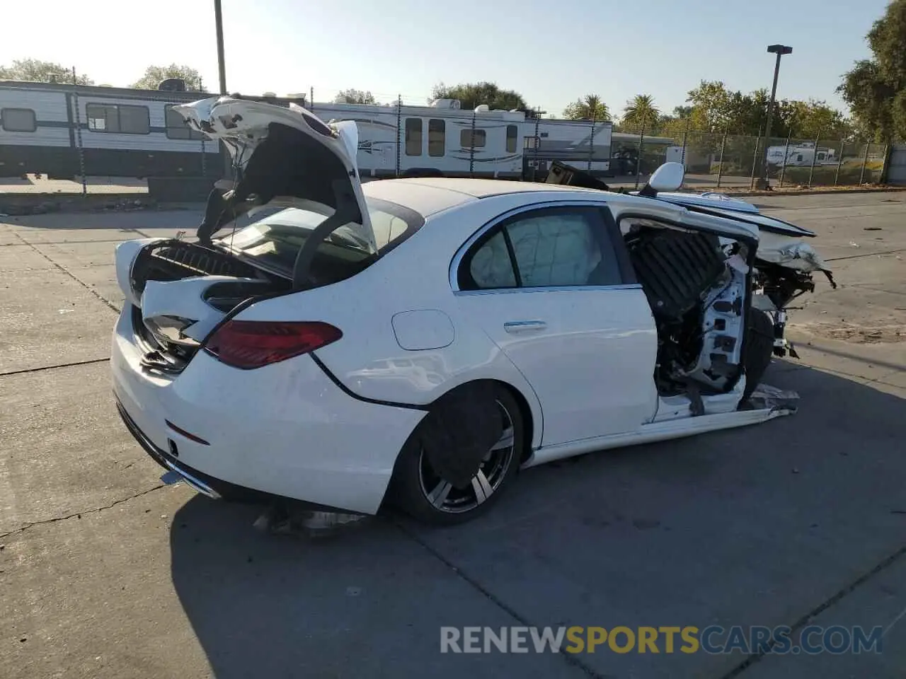 3 Photograph of a damaged car W1KAF4GB0NR041951 MERCEDES-BENZ C-CLASS 2022