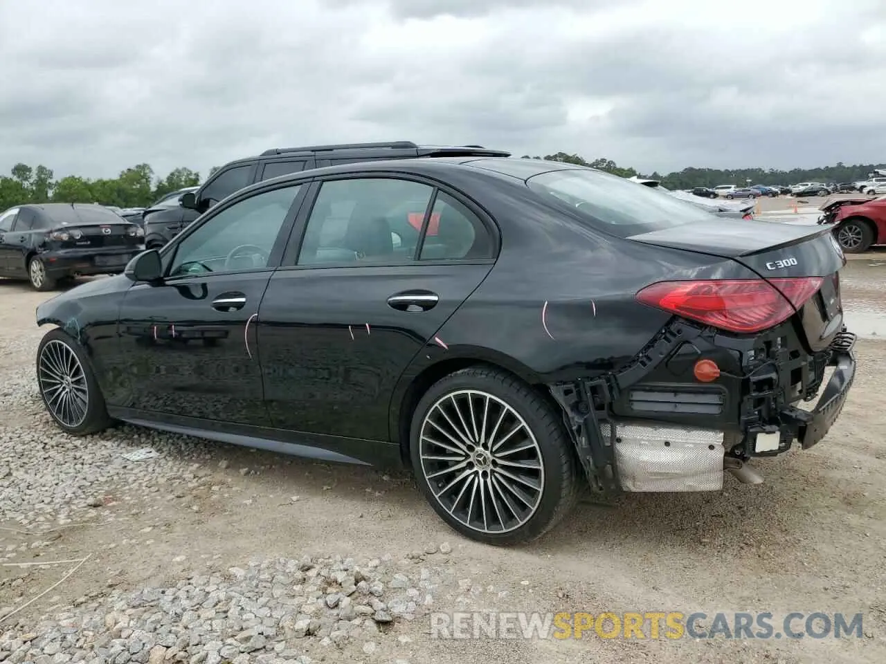 2 Photograph of a damaged car W1KAF4GB0NR062623 MERCEDES-BENZ C-CLASS 2022