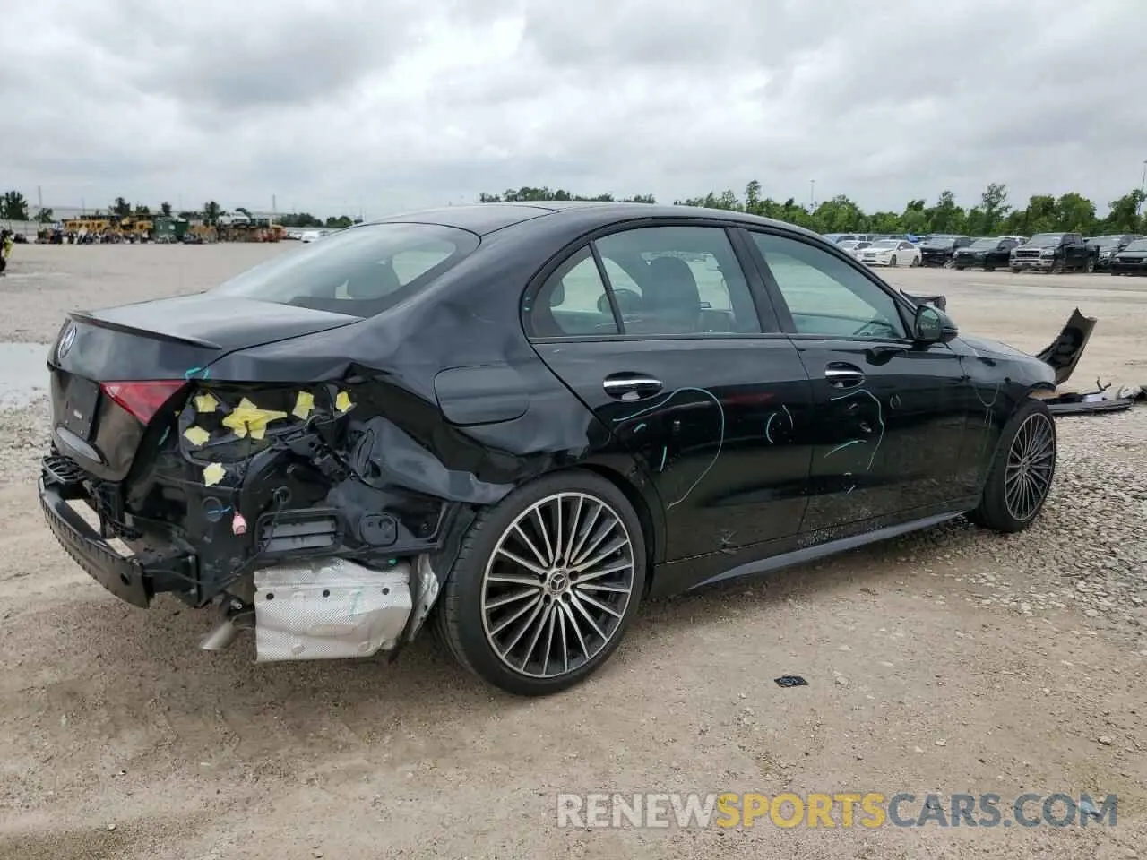 3 Photograph of a damaged car W1KAF4GB0NR062623 MERCEDES-BENZ C-CLASS 2022