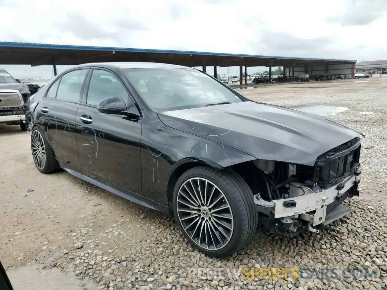 4 Photograph of a damaged car W1KAF4GB0NR062623 MERCEDES-BENZ C-CLASS 2022