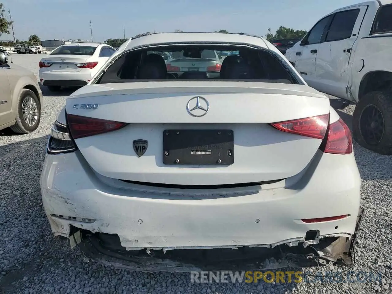 6 Photograph of a damaged car W1KAF4GB2NR052840 MERCEDES-BENZ C-CLASS 2022