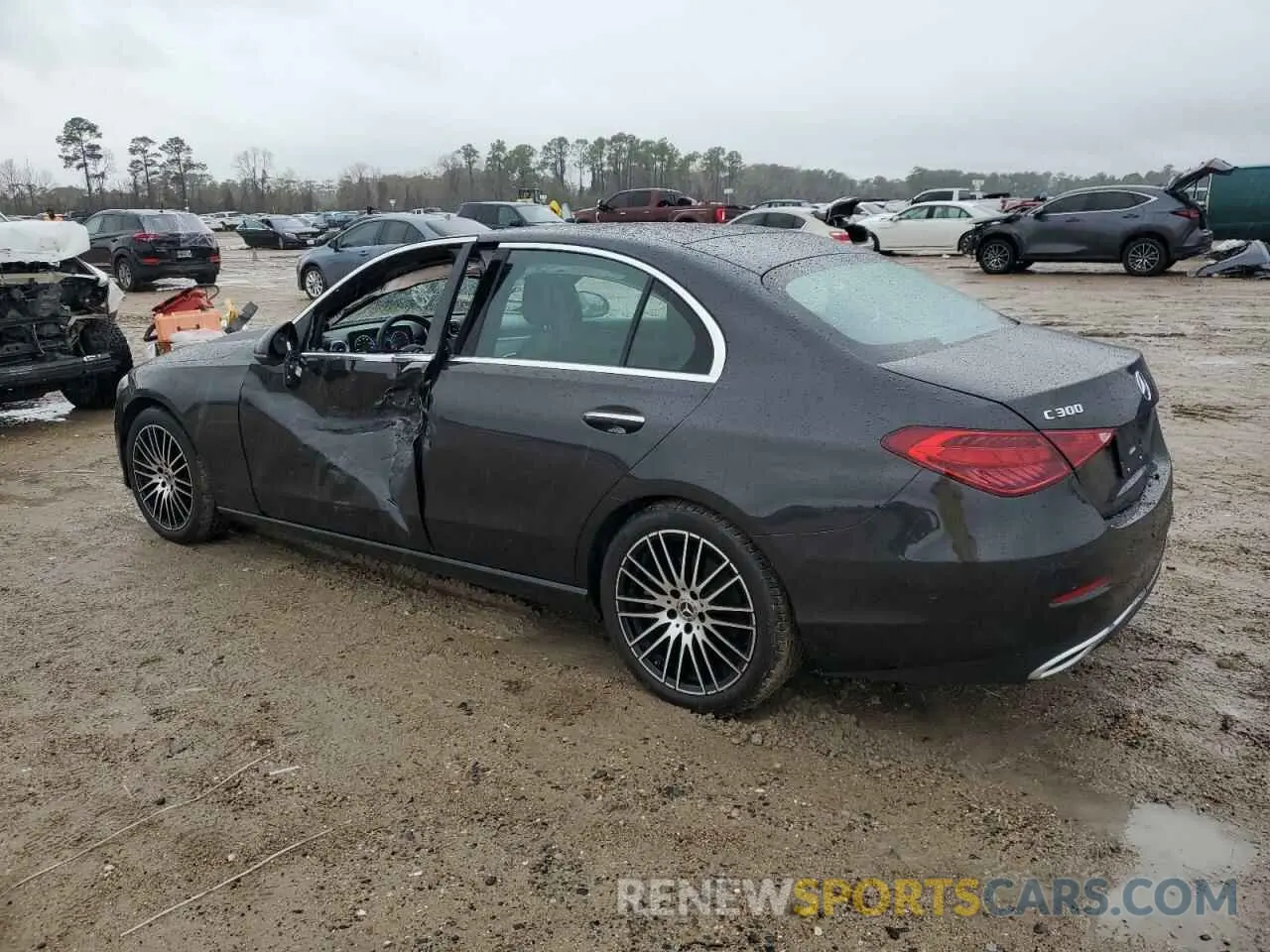 2 Photograph of a damaged car W1KAF4GB4NR018480 MERCEDES-BENZ C-CLASS 2022