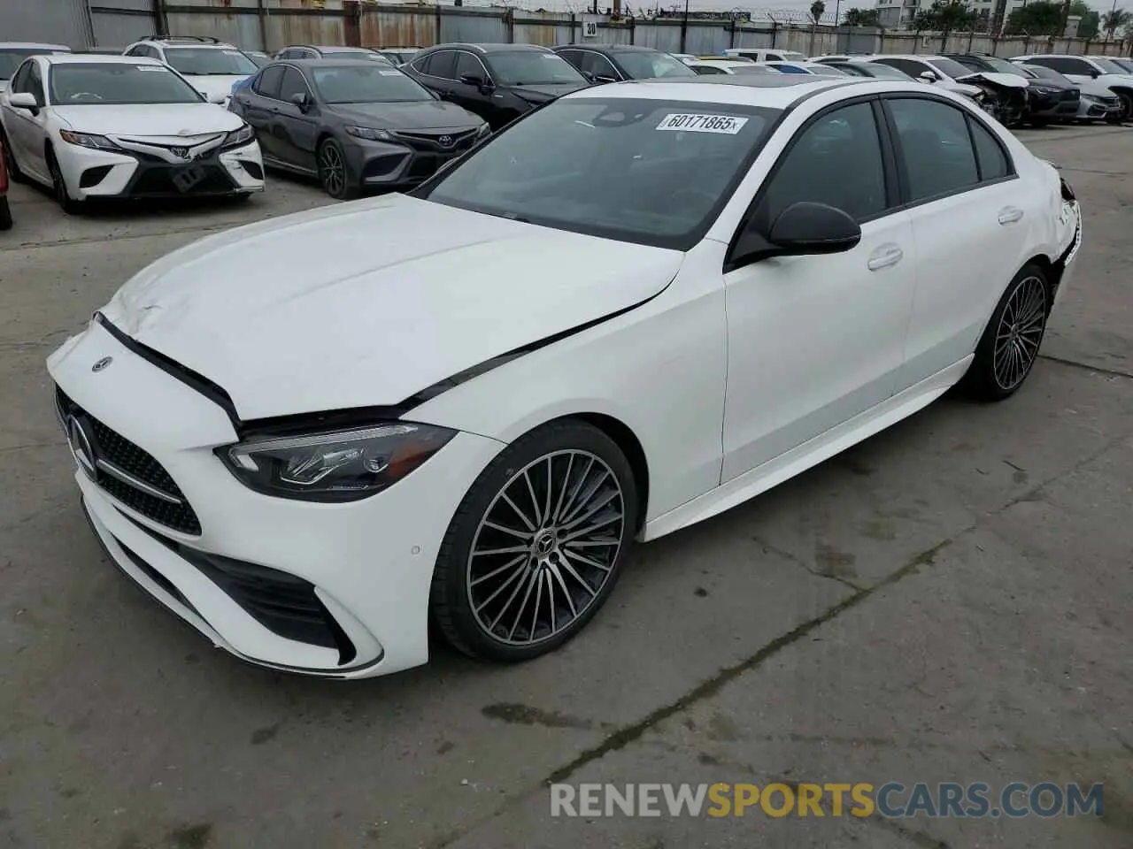 1 Photograph of a damaged car W1KAF4GB5NR016687 MERCEDES-BENZ C-CLASS 2022