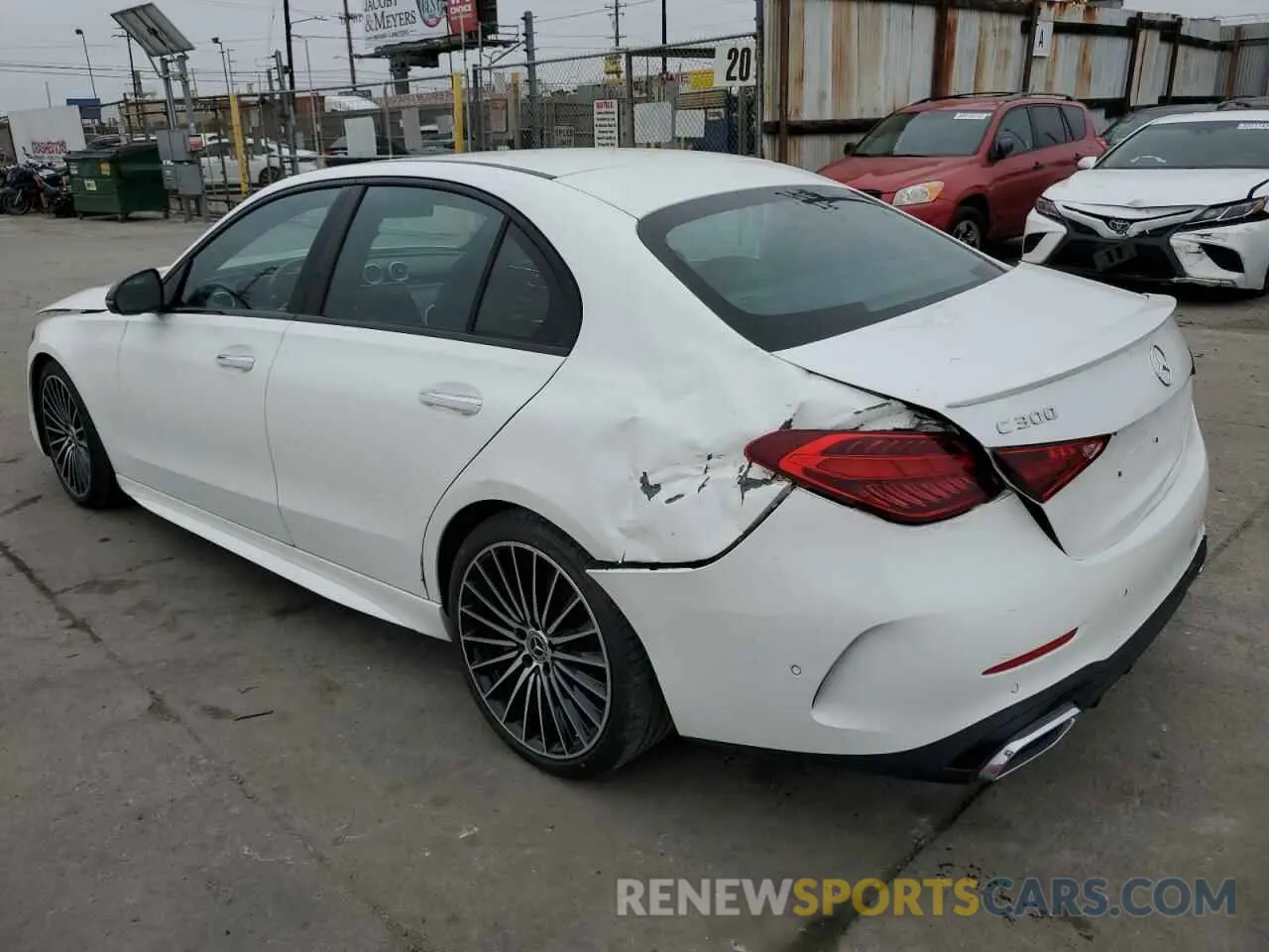 2 Photograph of a damaged car W1KAF4GB5NR016687 MERCEDES-BENZ C-CLASS 2022