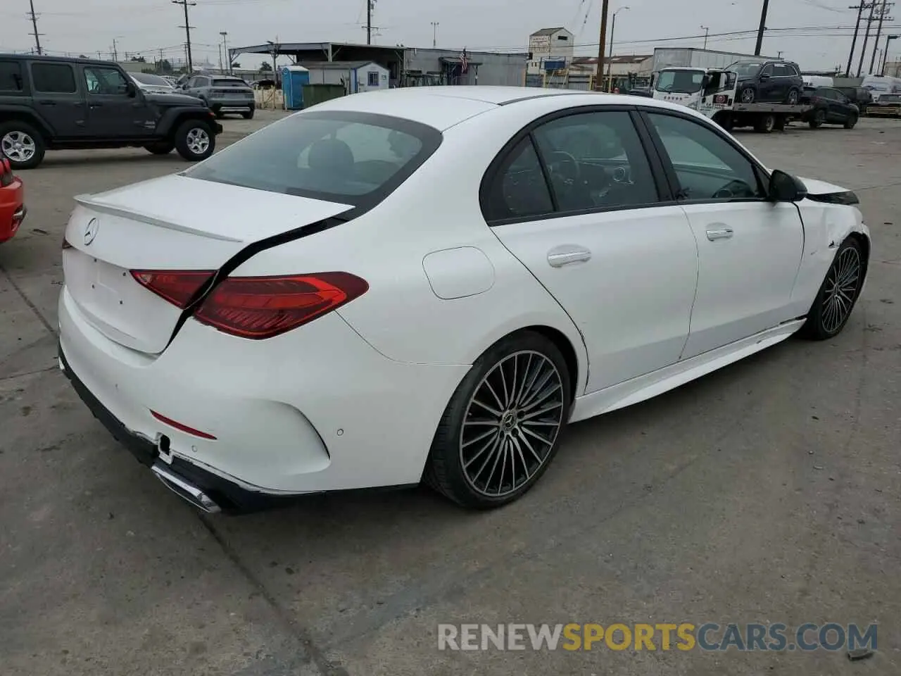 3 Photograph of a damaged car W1KAF4GB5NR016687 MERCEDES-BENZ C-CLASS 2022