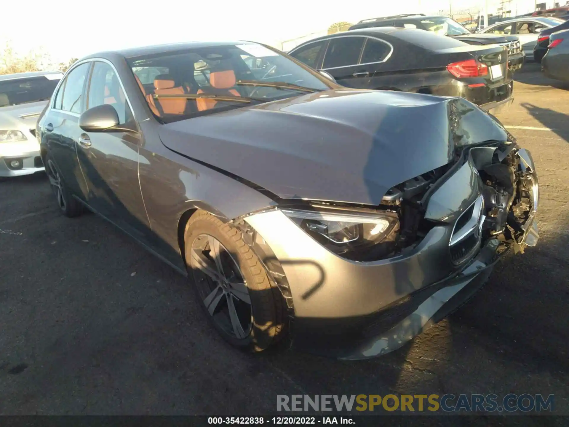 1 Photograph of a damaged car W1KAF4GB6NR041551 MERCEDES-BENZ C-CLASS 2022