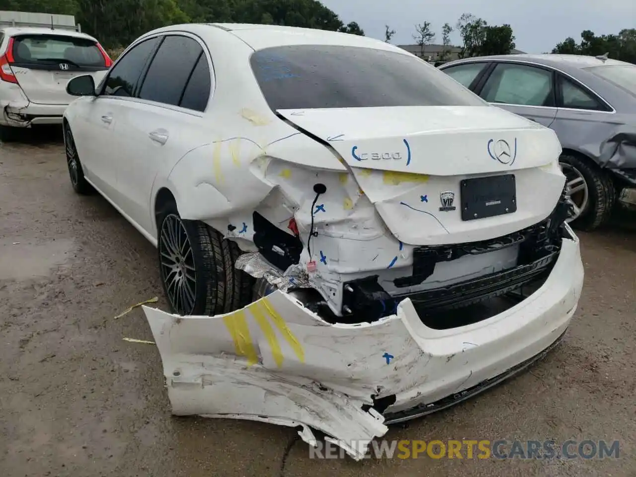 3 Photograph of a damaged car W1KAF4GBXNR055839 MERCEDES-BENZ C-CLASS 2022