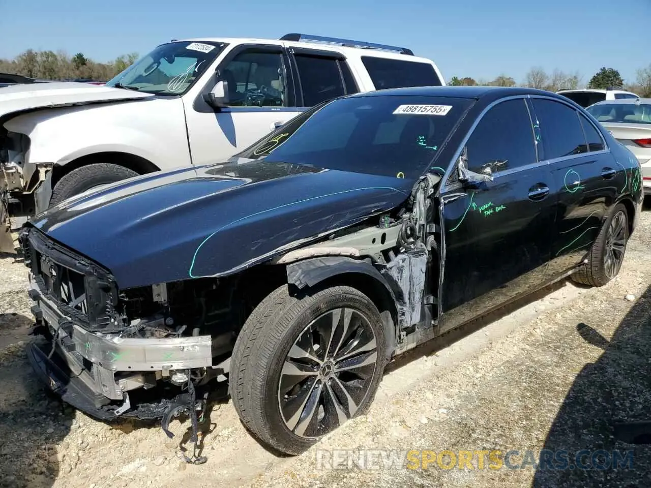 1 Photograph of a damaged car W1KAF4HB0NR010634 MERCEDES-BENZ C-CLASS 2022