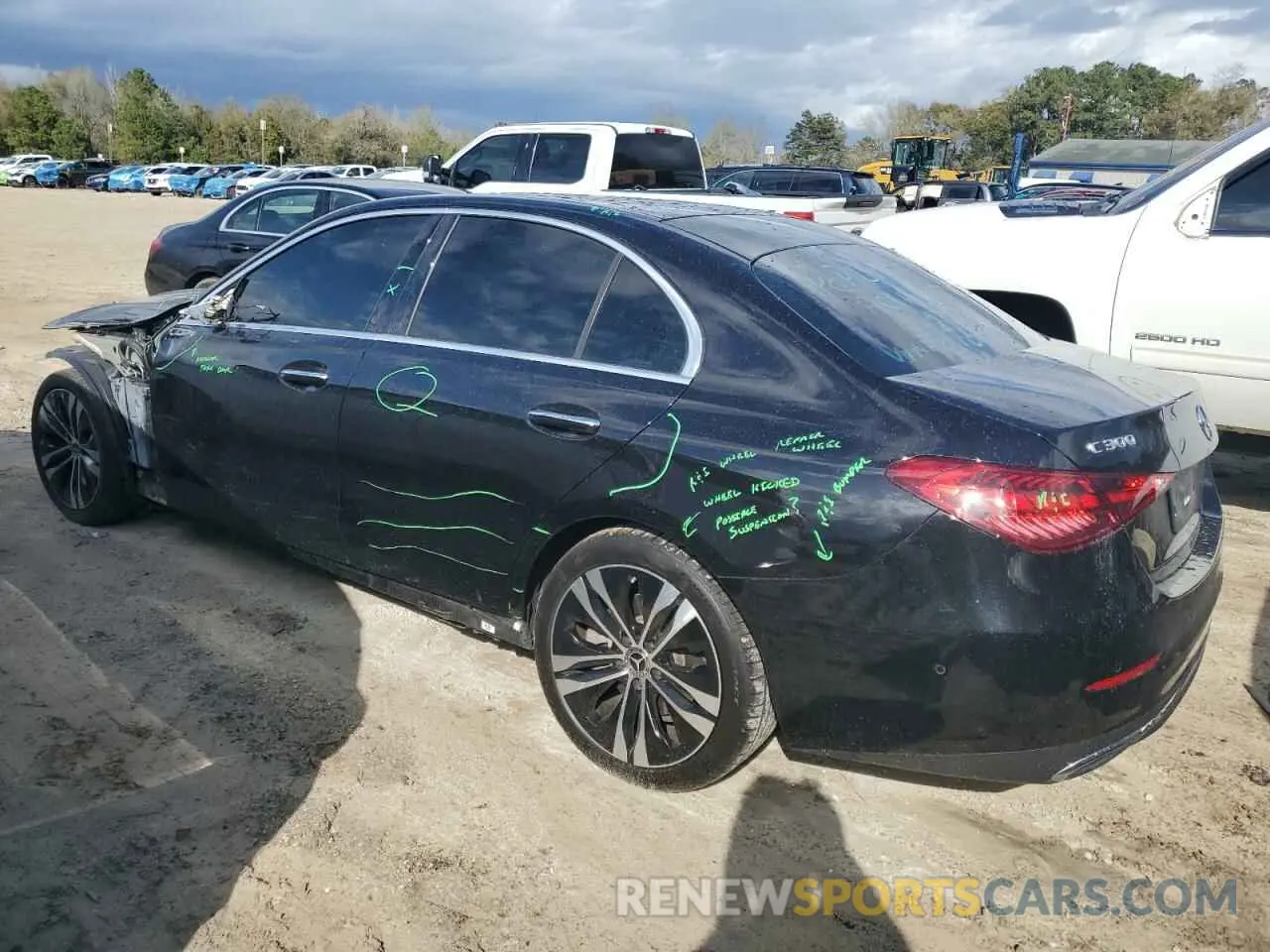 2 Photograph of a damaged car W1KAF4HB0NR010634 MERCEDES-BENZ C-CLASS 2022