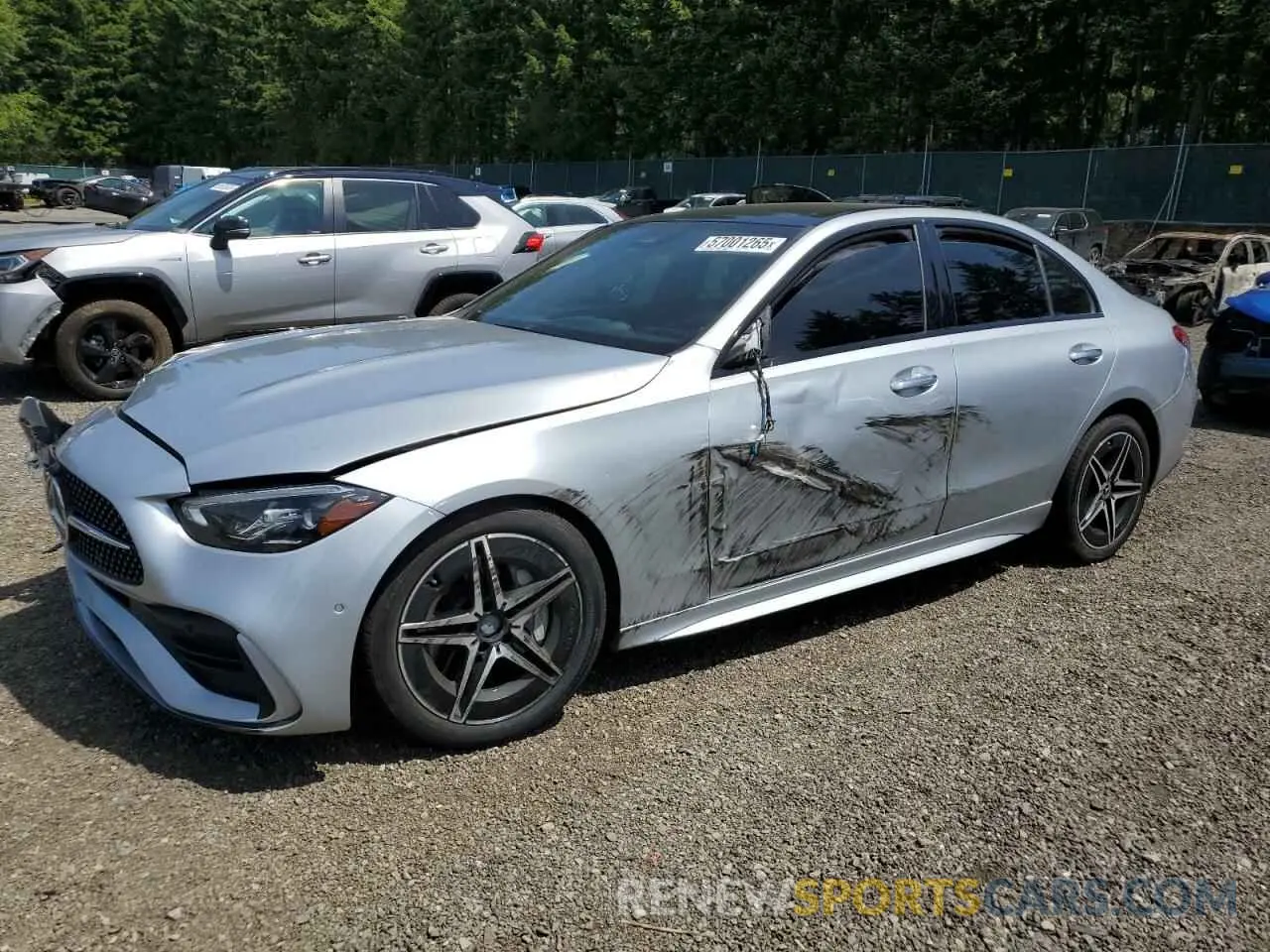 1 Photograph of a damaged car W1KAF4HB3NR047063 MERCEDES-BENZ C-CLASS 2022