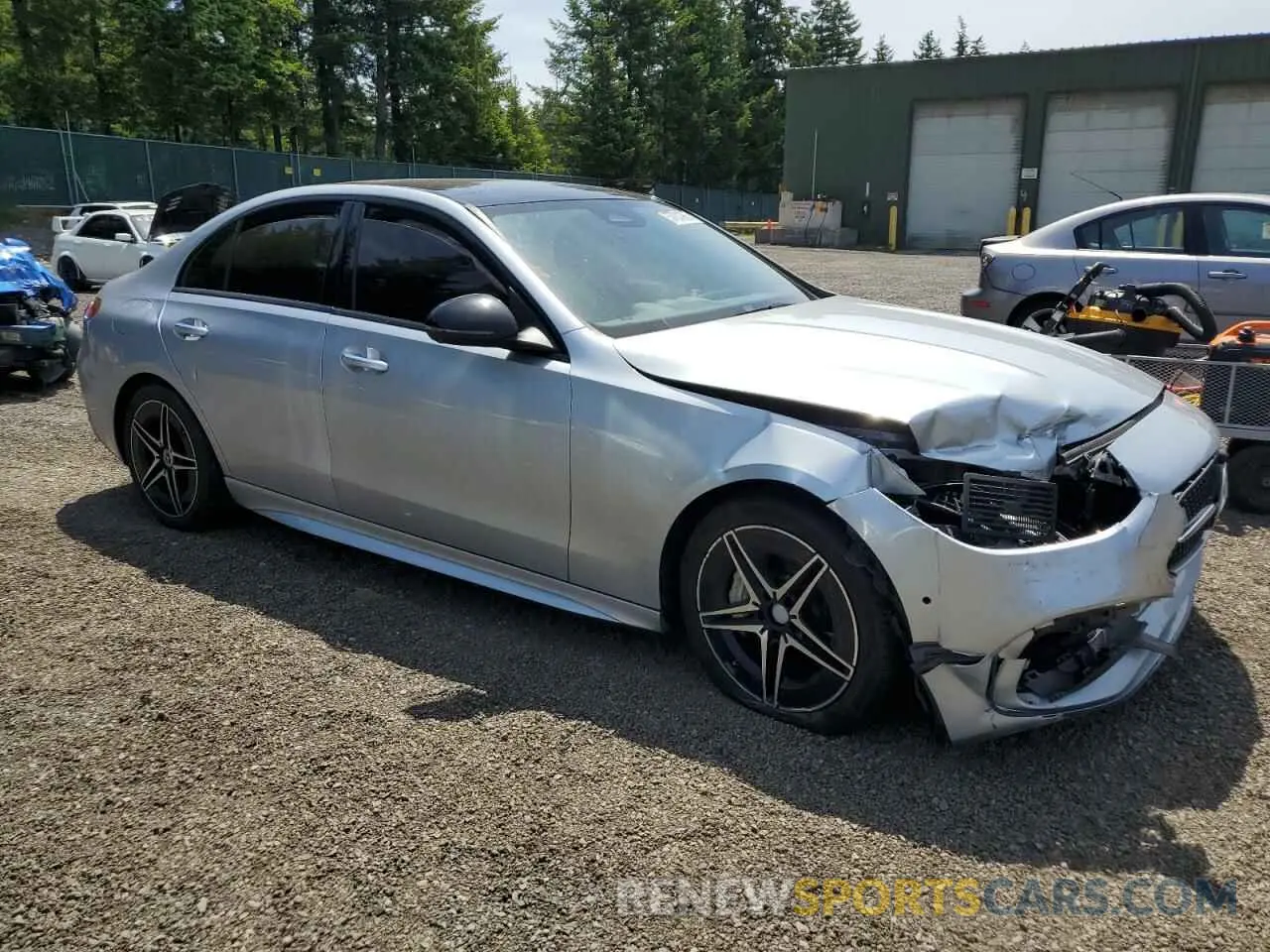 4 Photograph of a damaged car W1KAF4HB3NR047063 MERCEDES-BENZ C-CLASS 2022