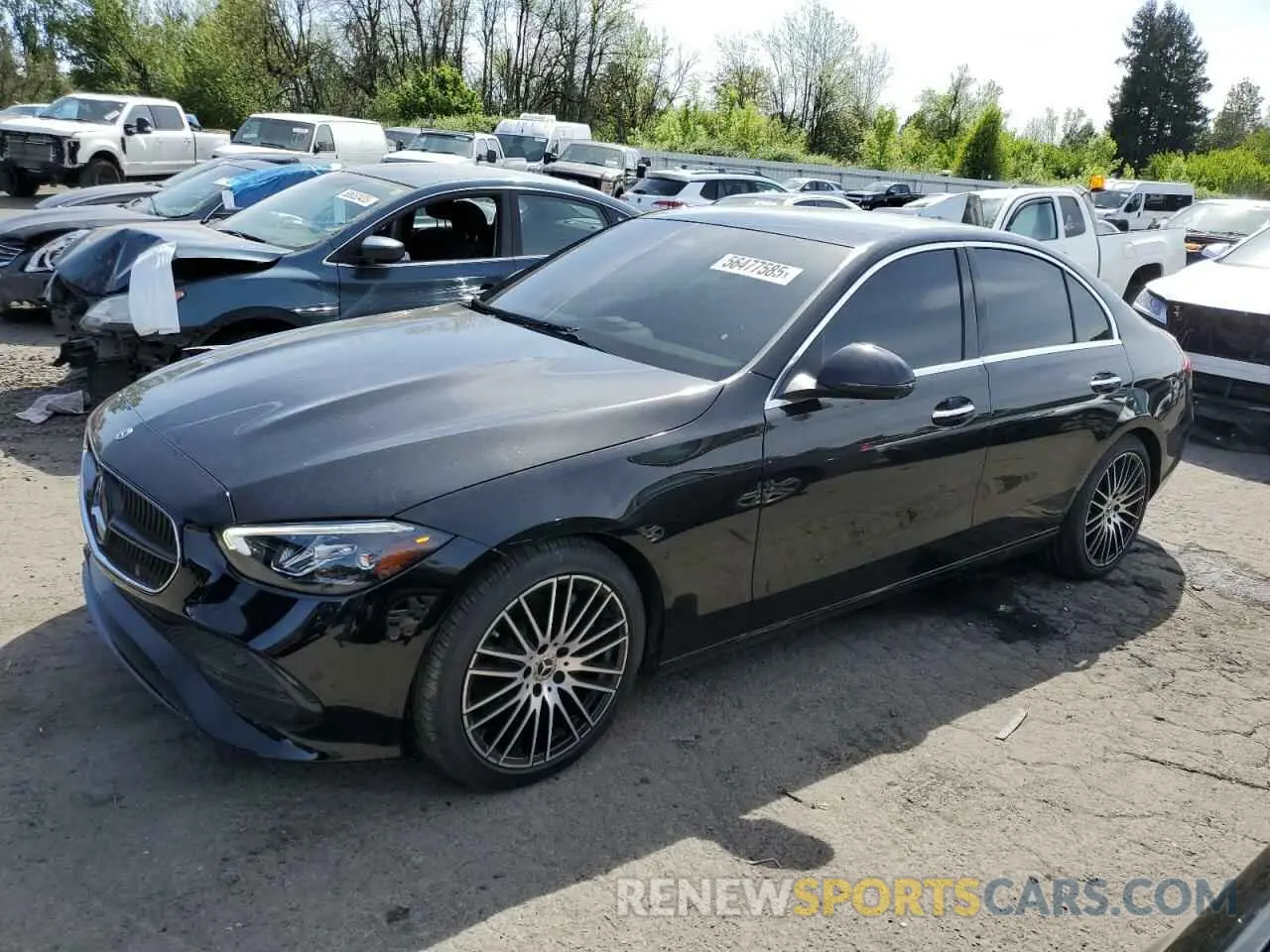1 Photograph of a damaged car W1KAF4HB5NR052877 MERCEDES-BENZ C-CLASS 2022