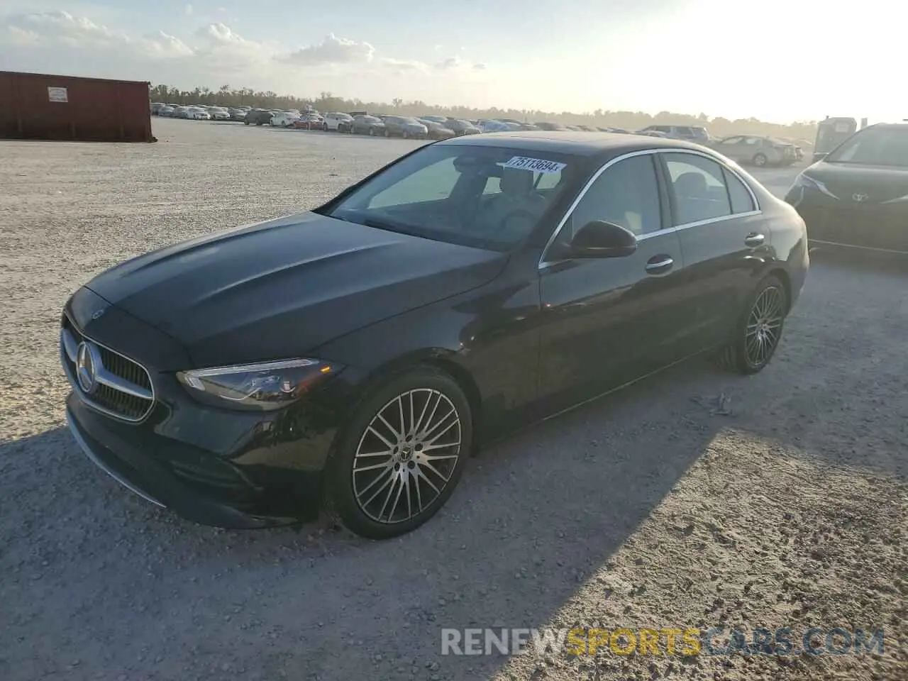 1 Photograph of a damaged car W1KAF4HB6NR042553 MERCEDES-BENZ C-CLASS 2022