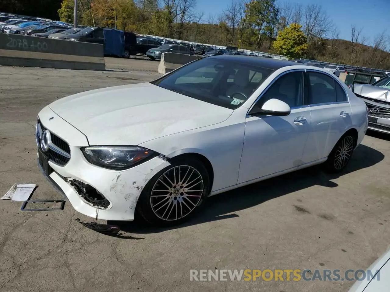 1 Photograph of a damaged car W1KAF4HB7NR036941 MERCEDES-BENZ C-CLASS 2022