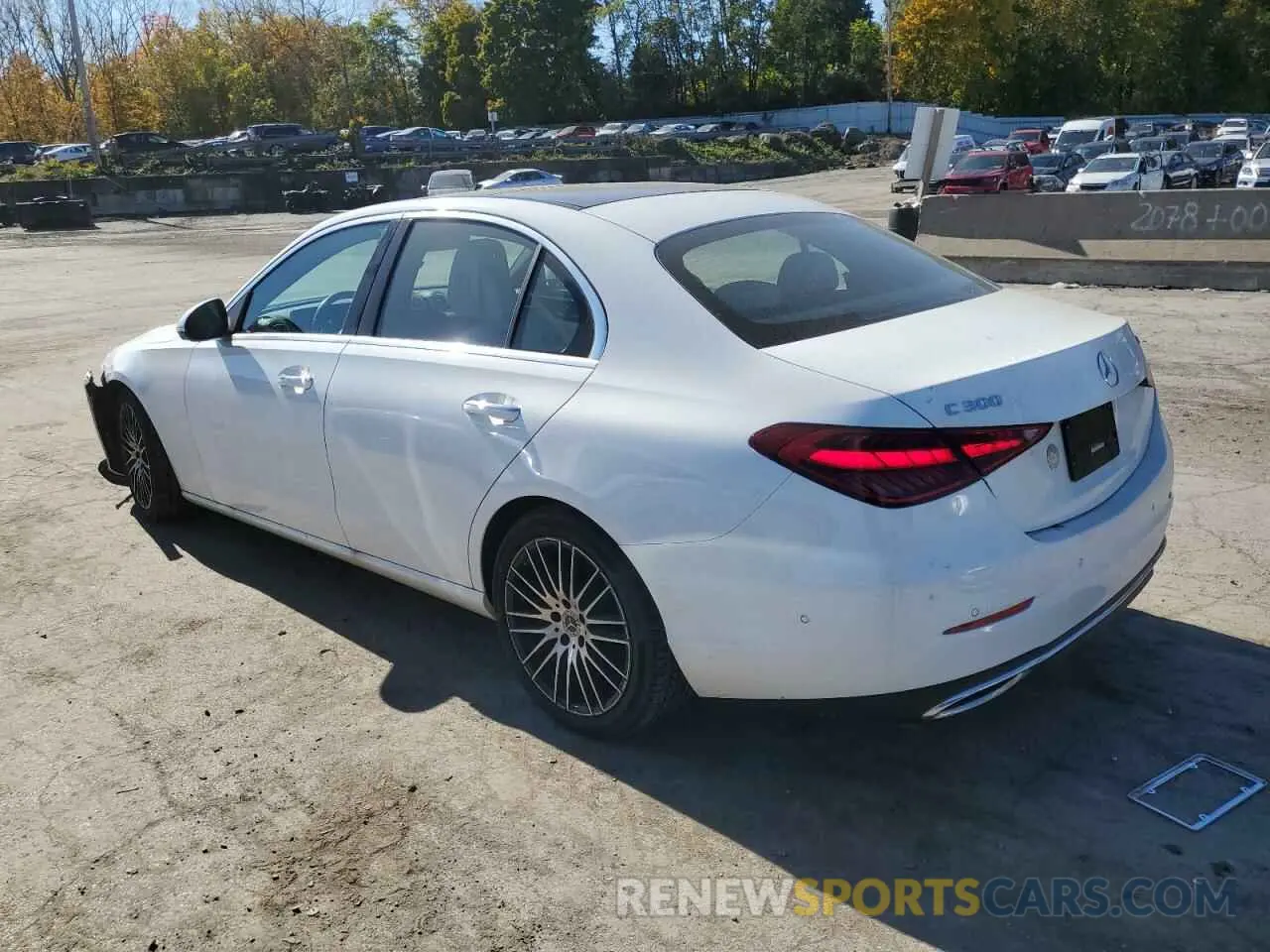2 Photograph of a damaged car W1KAF4HB7NR036941 MERCEDES-BENZ C-CLASS 2022