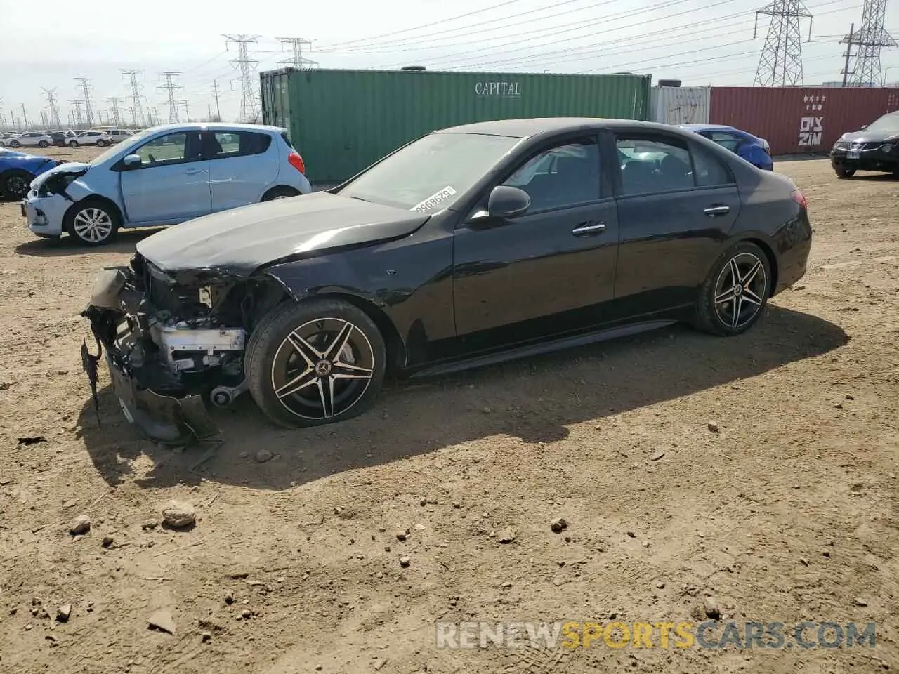 1 Photograph of a damaged car W1KAF4HB7NR067171 MERCEDES-BENZ C-CLASS 2022