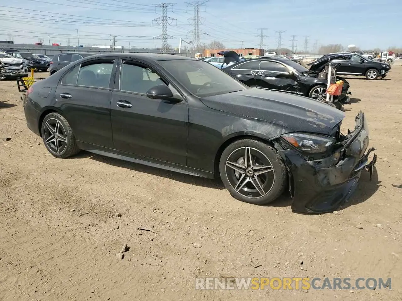 4 Photograph of a damaged car W1KAF4HB7NR067171 MERCEDES-BENZ C-CLASS 2022