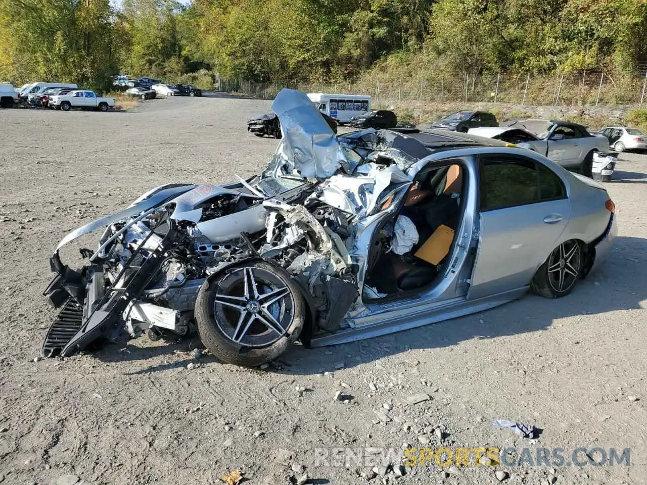 1 Photograph of a damaged car W1KAF4HB9NR010440 MERCEDES-BENZ C-CLASS 2022