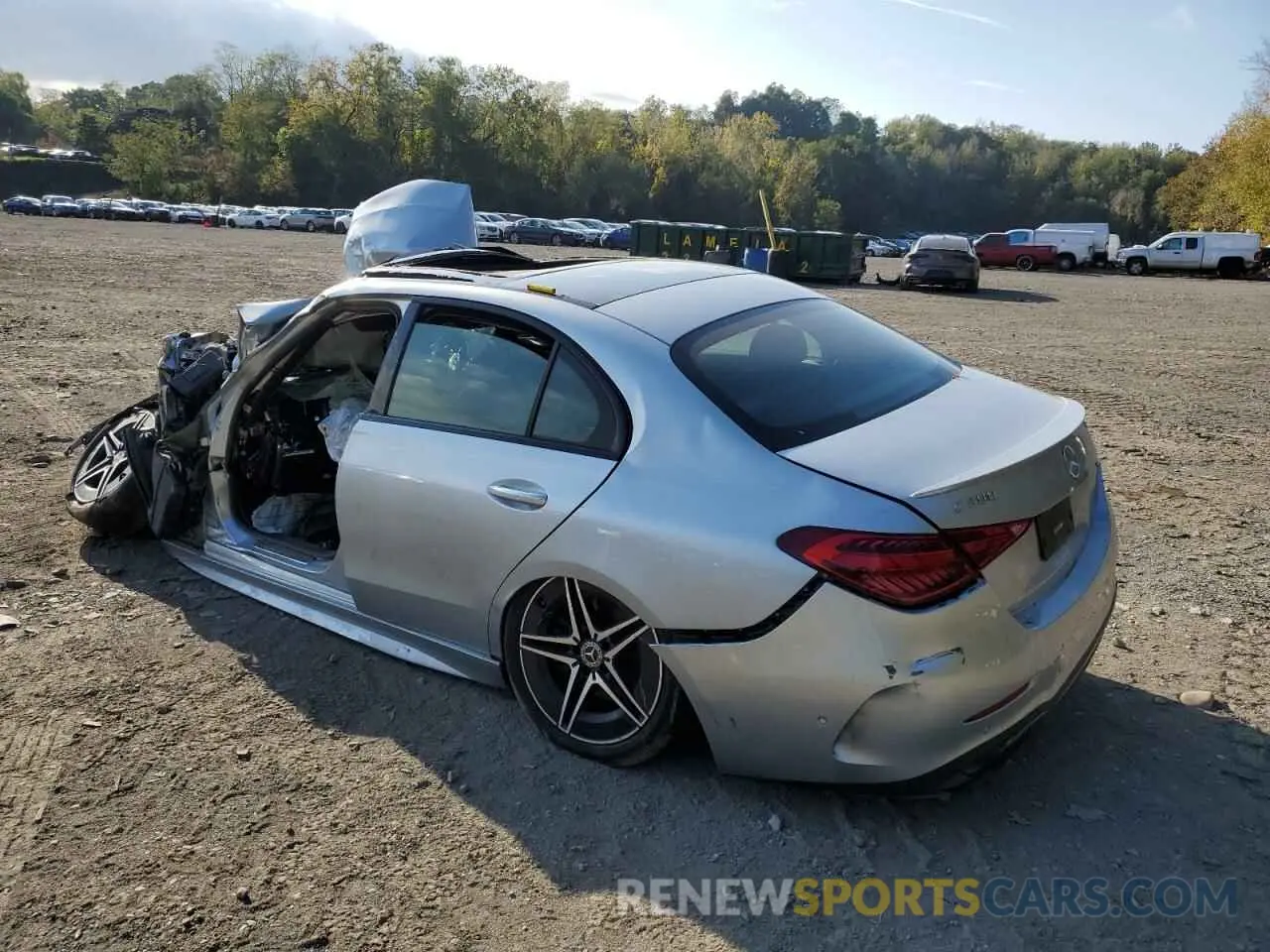 2 Photograph of a damaged car W1KAF4HB9NR010440 MERCEDES-BENZ C-CLASS 2022