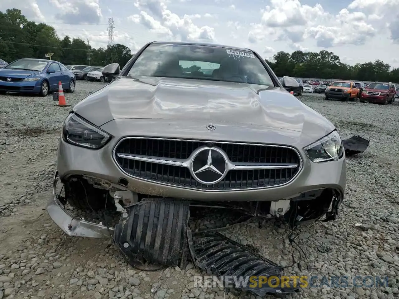 5 Photograph of a damaged car W1KAF4HB9NR062019 MERCEDES-BENZ C-CLASS 2022