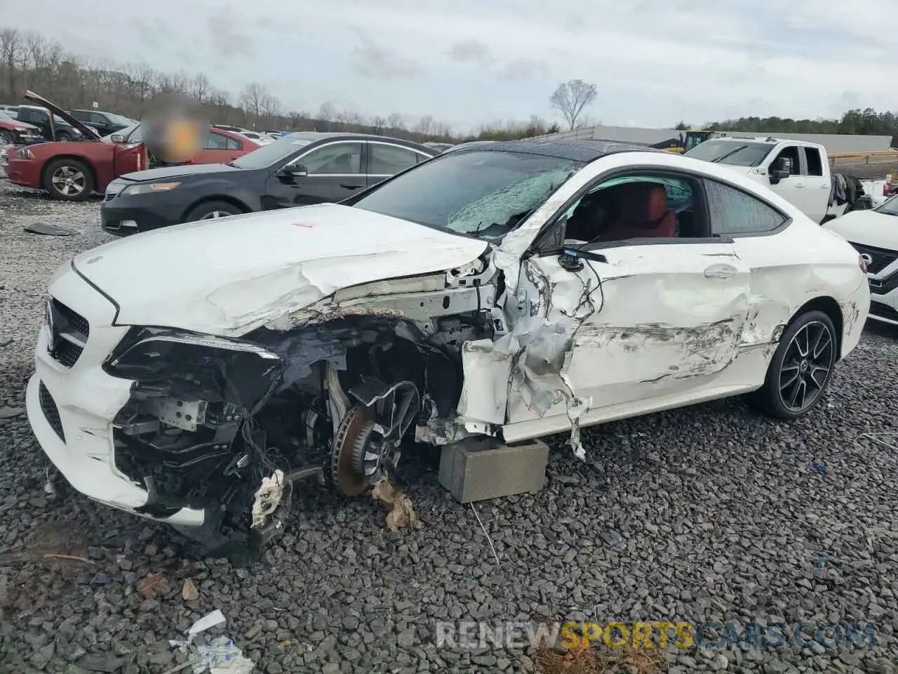 1 Photograph of a damaged car W1KWJ8DB3NG113978 MERCEDES-BENZ C-CLASS 2022