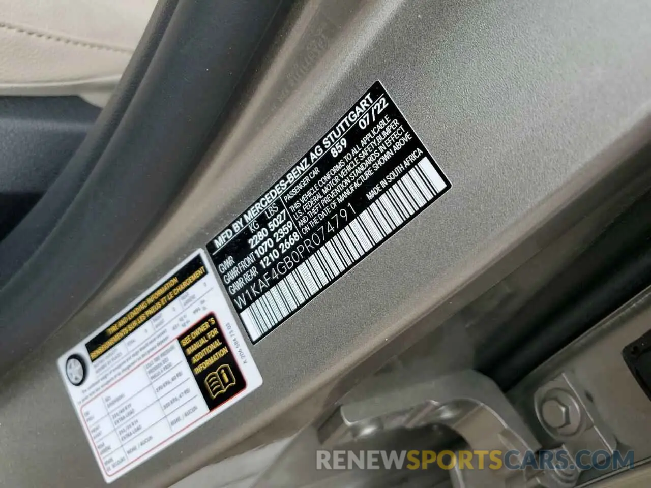 12 Photograph of a damaged car W1KAF4GB0PR074791 MERCEDES-BENZ C-CLASS 2023