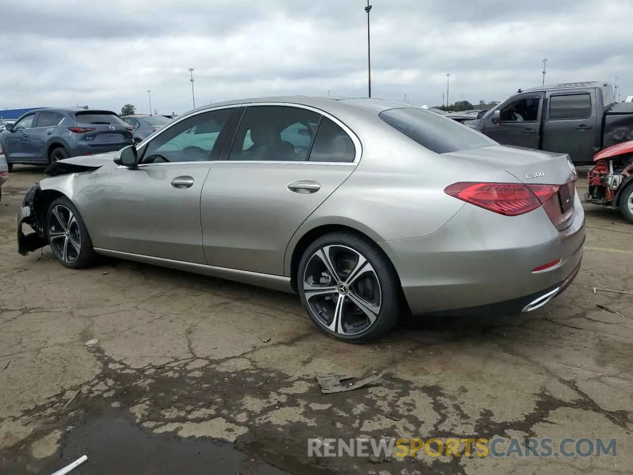 2 Photograph of a damaged car W1KAF4GB0PR074791 MERCEDES-BENZ C-CLASS 2023