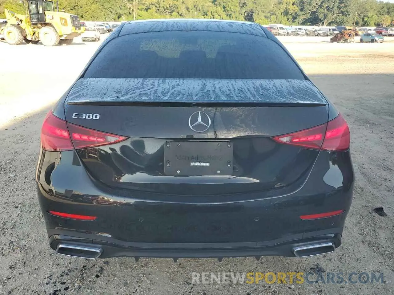 6 Photograph of a damaged car W1KAF4GB0PR079022 MERCEDES-BENZ C-CLASS 2023