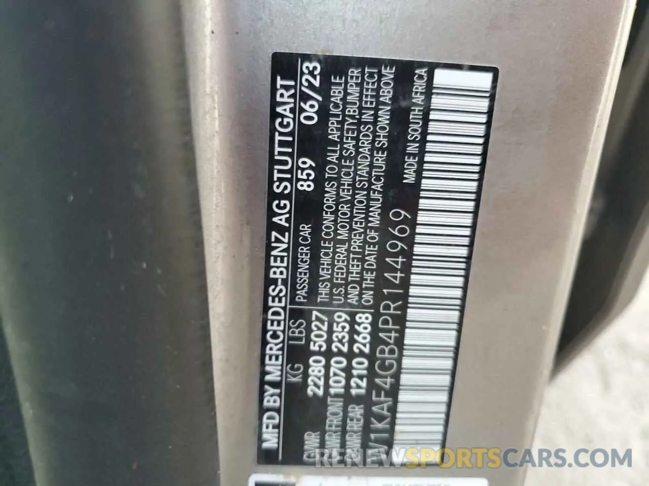 13 Photograph of a damaged car W1KAF4GB4PR144969 MERCEDES-BENZ C-CLASS 2023