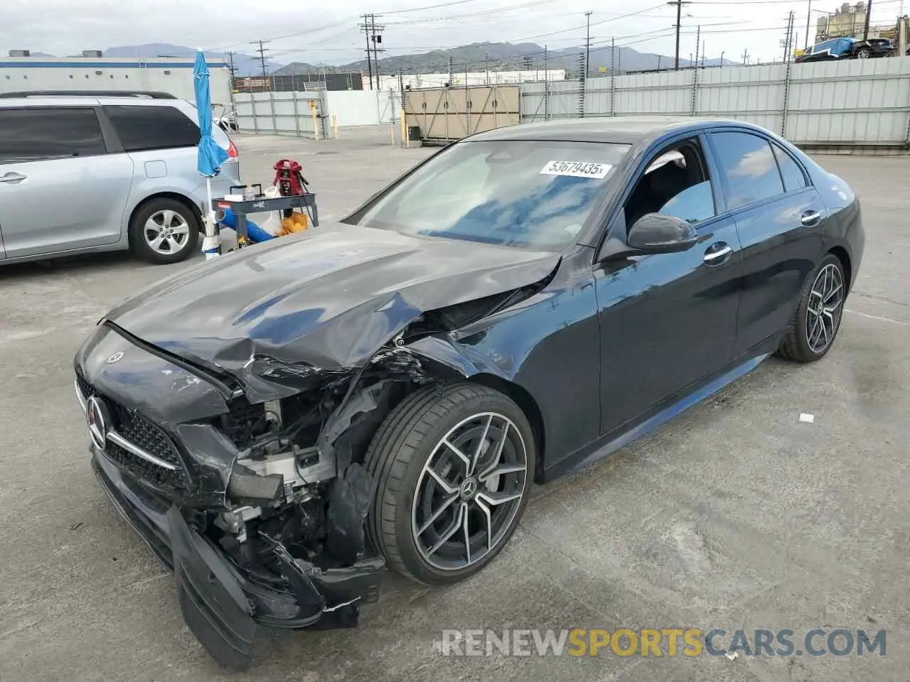 1 Photograph of a damaged car W1KAF4GB9PR111630 MERCEDES-BENZ C-CLASS 2023