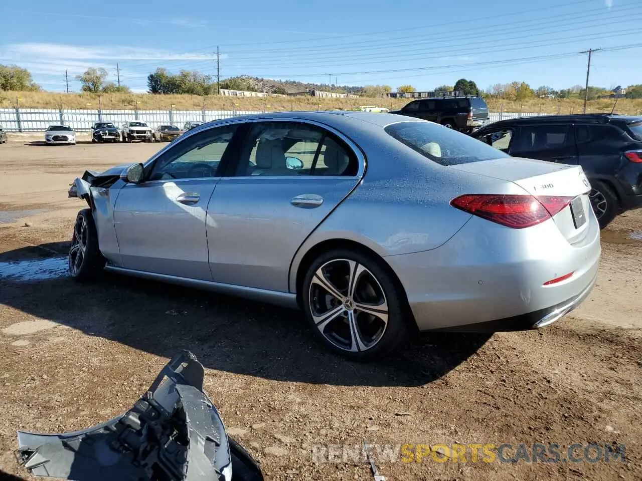 2 Photograph of a damaged car W1KAF4HB0PR148242 MERCEDES-BENZ C-CLASS 2023