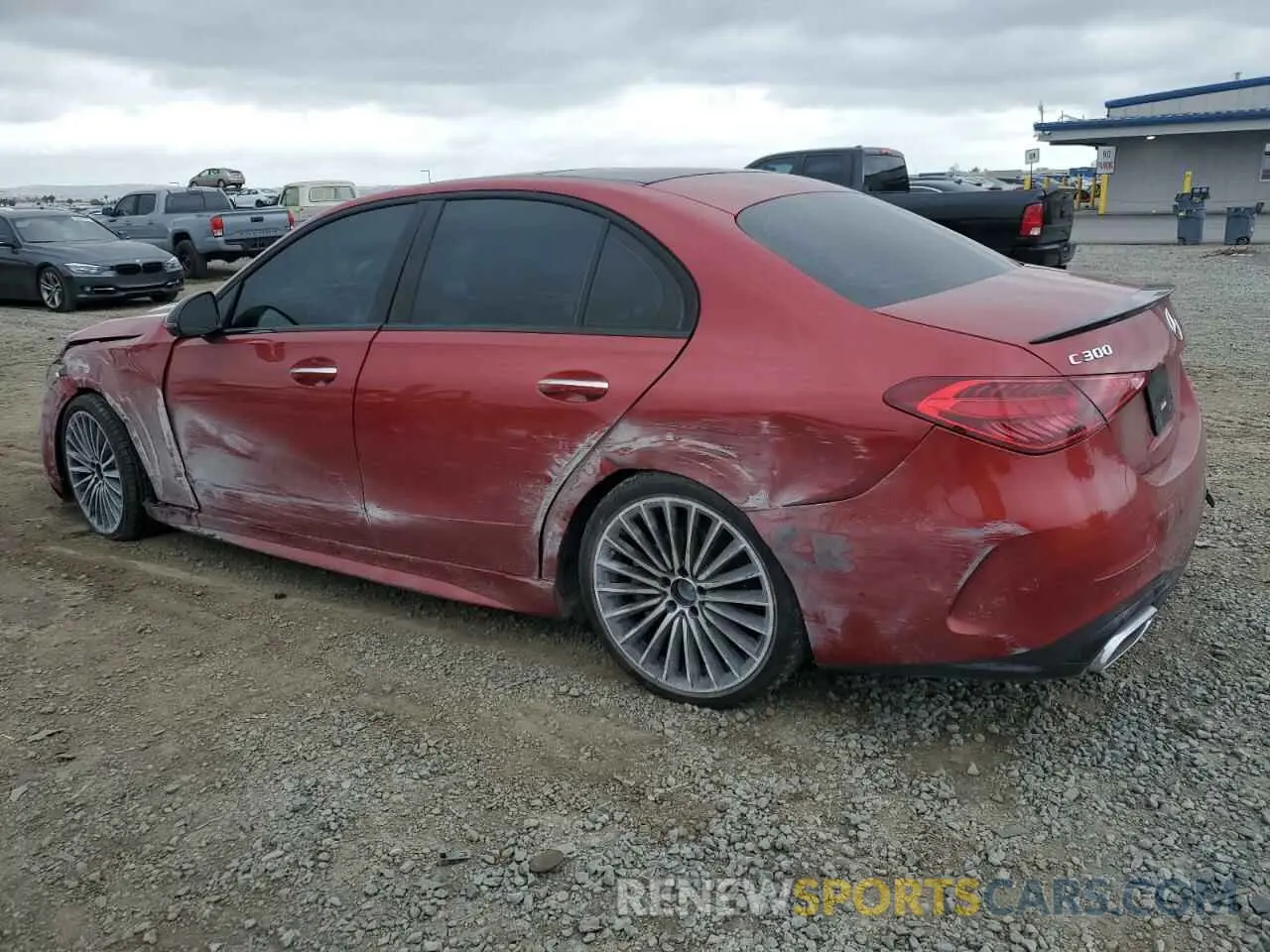 2 Photograph of a damaged car W1KAF4HB5PR080665 MERCEDES-BENZ C-CLASS 2023