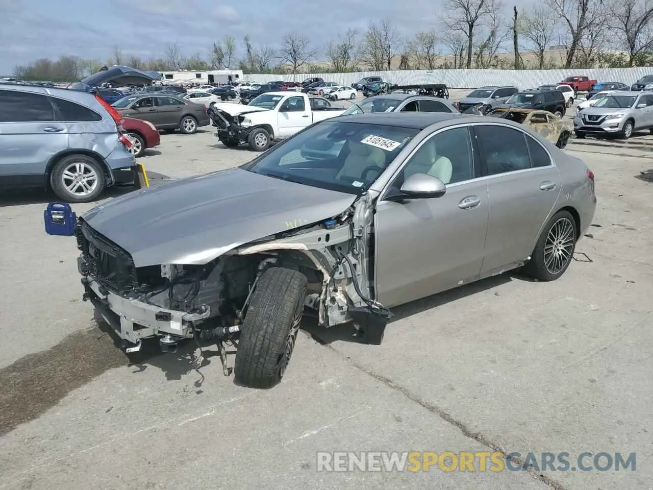 1 Photograph of a damaged car W1KAF4HB5PR097613 MERCEDES-BENZ C-CLASS 2023