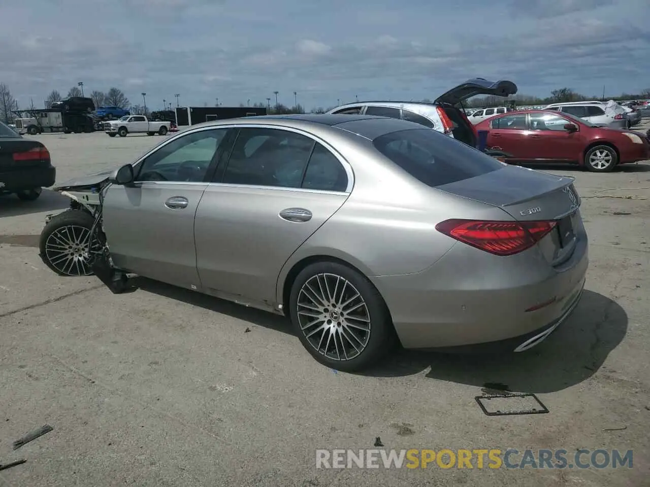 2 Photograph of a damaged car W1KAF4HB5PR097613 MERCEDES-BENZ C-CLASS 2023